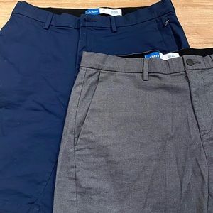 Old navy slim ultimate tech chino shorts 9 inch inseam 2 pairs